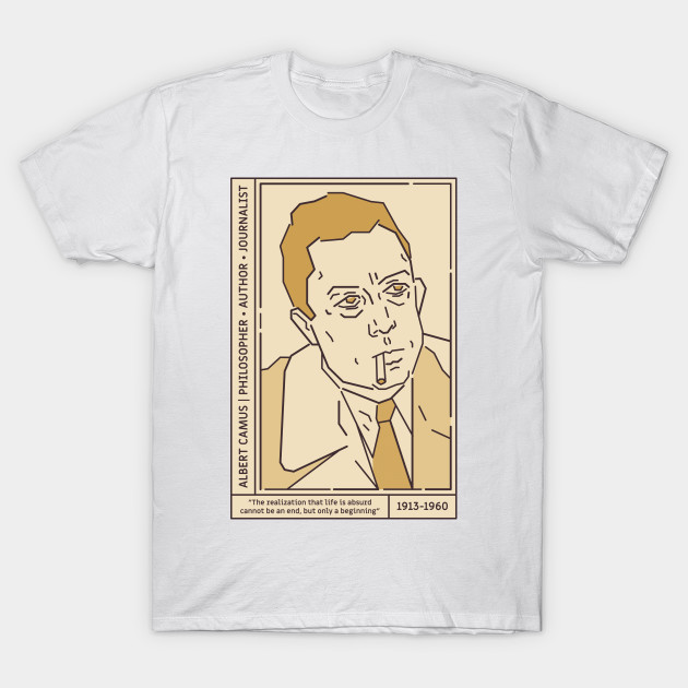 Albert Camus Literary Giant T-Shirt-TOZ